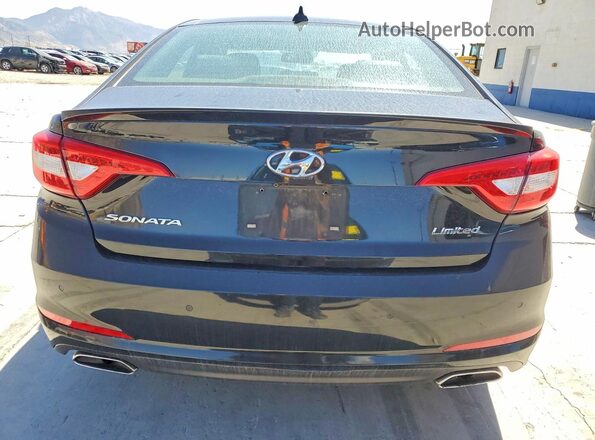 5NPE34AF4GH346119 2016 HYUNDAI SONATA Black Rear view