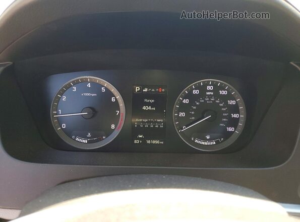 5NPE34AF4GH346119 2016 HYUNDAI SONATA Black Instrument cluster view