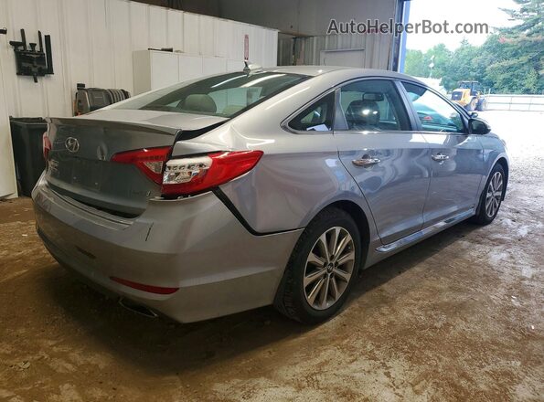 5NPE34AF4HH463328 2017 HYUNDAI SONATA Silver Rear right
