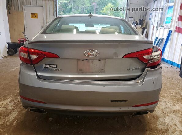 5NPE34AF4HH463328 2017 HYUNDAI SONATA Silver Rear view