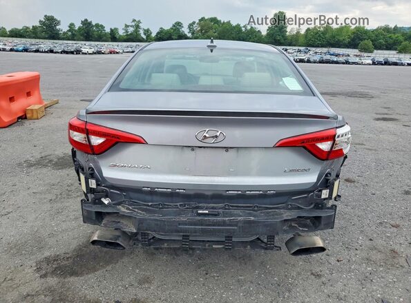 5NPE34AF4HH463751 2017 HYUNDAI SONATA Silver Вид ззаду