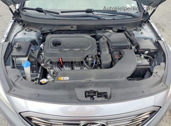 5NPE34AF4HH463751 2017 HYUNDAI SONATA Silver Вид задньої частини салону