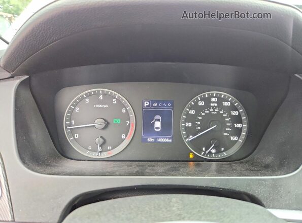 5NPE34AF4HH480369 2017 HYUNDAI SONATA Silver Вид щитка приладів