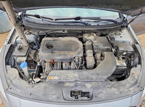 5NPE34AF4HH480369 2017 HYUNDAI SONATA Silver Вид задньої частини салону