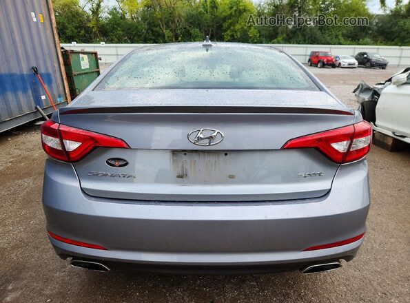 5NPE34AF4HH480369 2017 HYUNDAI SONATA Silver Вид ззаду