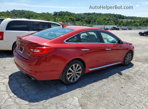 5NPE34AF4HH510065 2017 HYUNDAI SONATA Red Tył prawy