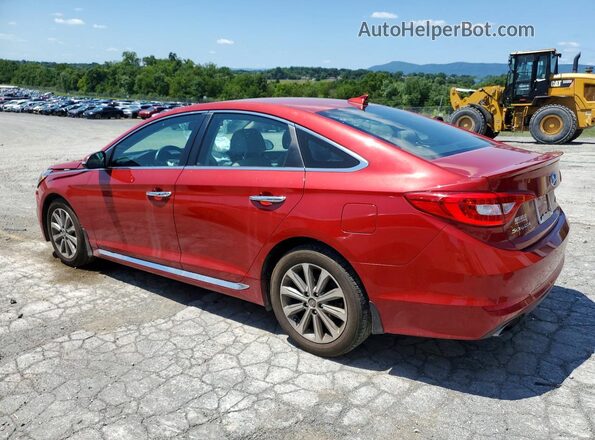 5NPE34AF4HH510065 2017 HYUNDAI SONATA Red Tył lewy