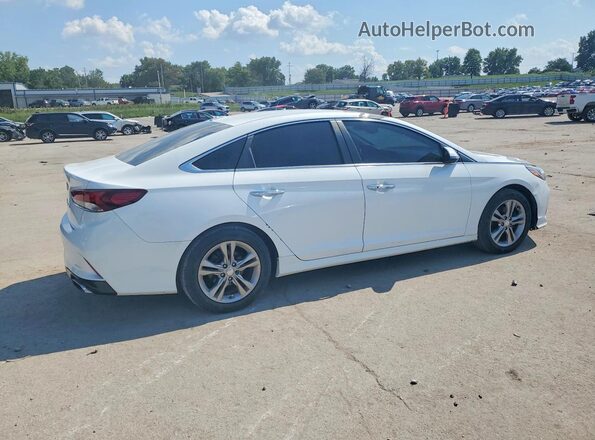 5NPE34AF4JH606784 2018 HYUNDAI SONATA Белый Задняя правая четверть
