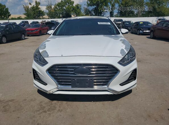5NPE34AF4JH606784 2018 HYUNDAI SONATA Белый Вид спереди