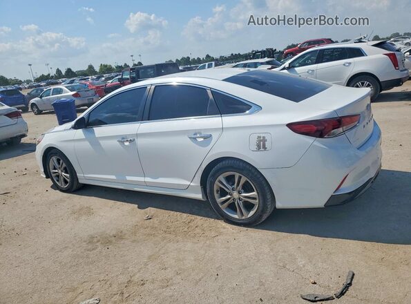 5NPE34AF4JH606784 2018 HYUNDAI SONATA Белый Задняя левая четверть