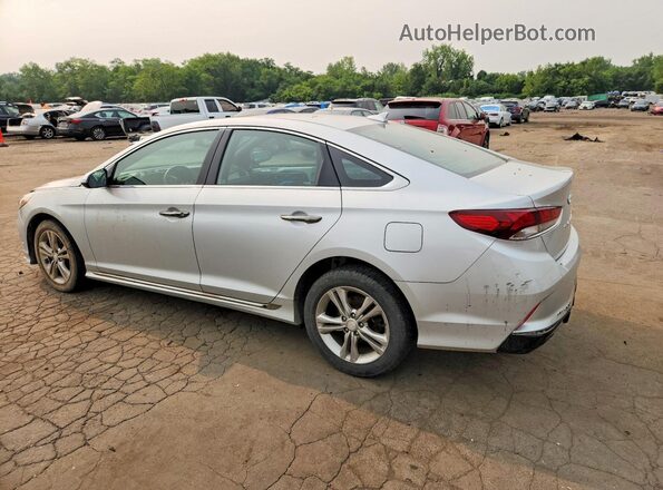 5NPE34AF4JH716900 2018 HYUNDAI SONATA Silver Trasero izquierdo