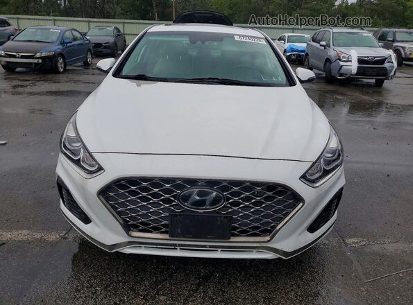 5NPE34AF4KH804038 2019 HYUNDAI SONATA White Դիմացի տեսք