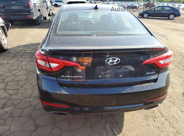 5NPE34AF5HH480266 2017 HYUNDAI SONATA Черный Вид сзади