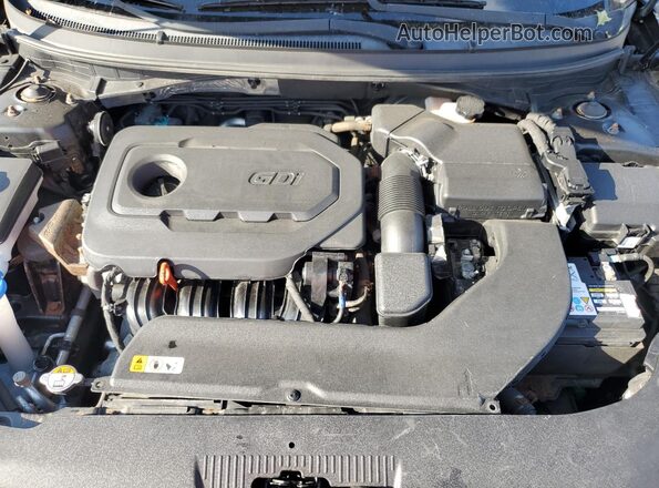 5NPE34AF5HH480266 2017 HYUNDAI SONATA Черный Вид задней части салона