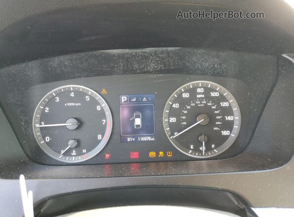 5NPE34AF5HH480266 2017 HYUNDAI SONATA Черный Вид щитка приборов