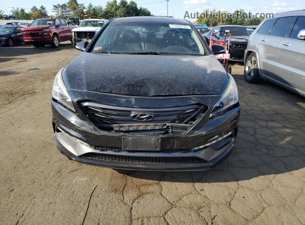 5NPE34AF5HH480266 2017 HYUNDAI SONATA Черный Вид спереди
