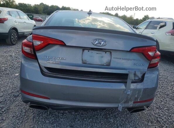 5NPE34AF5HH543771 2017 HYUNDAI SONATA Silver Widok z tyłu
