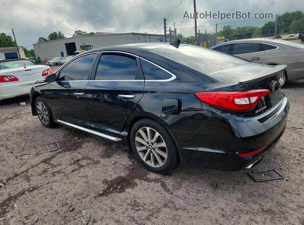 5NPE34AF6GH433407 2016 HYUNDAI SONATA Черный Задняя левая четверть