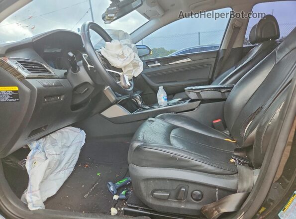 5NPE34AF6GH433407 2016 HYUNDAI SONATA Черный Вид салона спереди