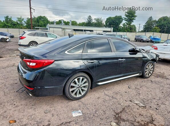 5NPE34AF6GH433407 2016 HYUNDAI SONATA Черный Задняя правая четверть
