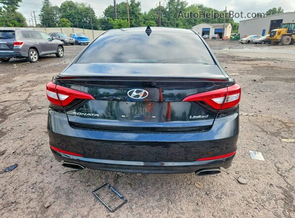5NPE34AF6GH433407 2016 HYUNDAI SONATA Черный Вид сзади