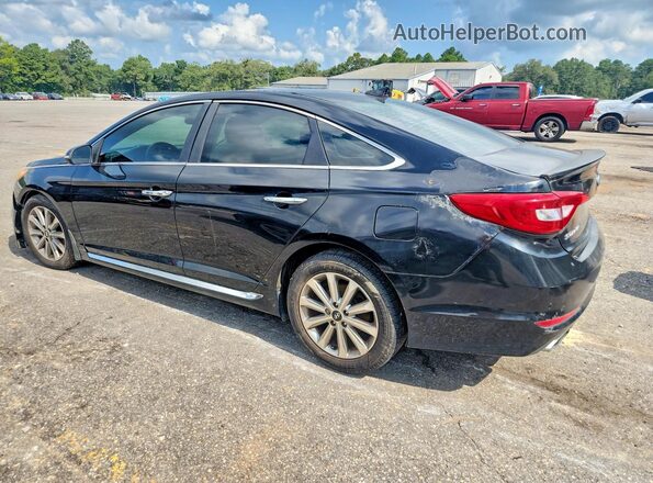 5NPE34AF6HH436955 2017 HYUNDAI SONATA Black Задня ліва чверть
