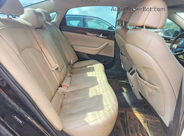 5NPE34AF6HH436955 2017 HYUNDAI SONATA Black Вид задніх сидінь