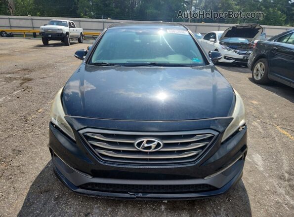 5NPE34AF6HH436955 2017 HYUNDAI SONATA Black Вид спереду