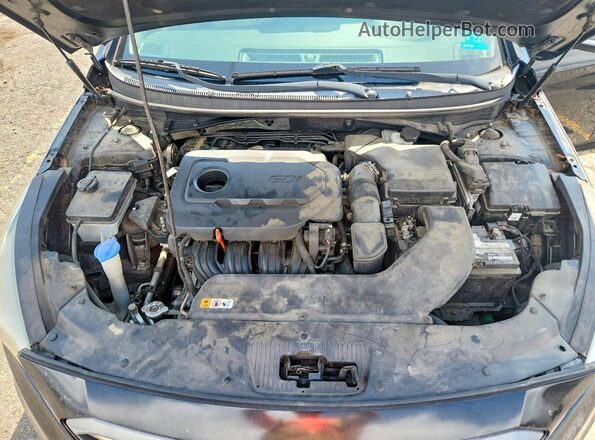 5NPE34AF6HH436955 2017 HYUNDAI SONATA Black Вид задньої частини салону