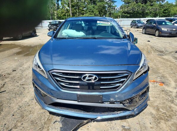5NPE34AF6HH479577 2017 HYUNDAI SONATA Blue წინა ხედი