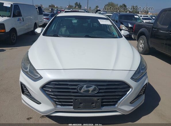 5NPE34AF6JH667764 2018 HYUNDAI SONATA White Vista del cuadro de instrumentos
