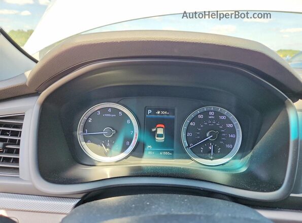 5NPE34AF6KH773424 2019 HYUNDAI SONATA Silver ხელსაწყოთა პანელის ხედი