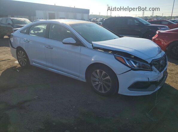 5NPE34AF7HH509444 2017 HYUNDAI SONATA White Przód prawy
