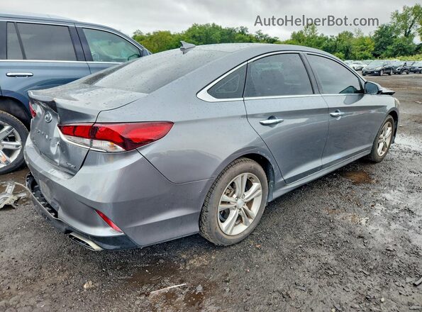 5NPE34AF7JH716793 2018 HYUNDAI SONATA Серый Задняя правая четверть