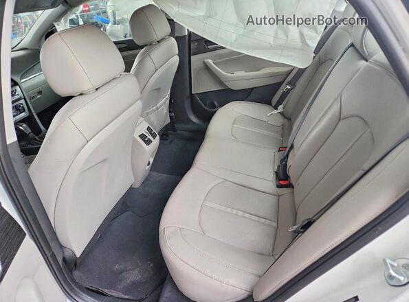 5NPE34AF7KH793018 2019 HYUNDAI SONATA White უკანა სავარძლების ხედი