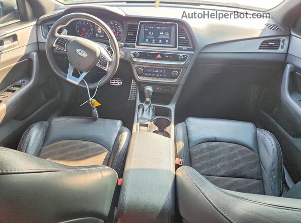 5NPE34AF8KH796820 2019 HYUNDAI SONATA Black Vista del salpicadero