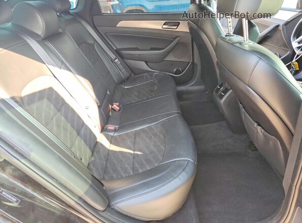 5NPE34AF8KH796820 2019 HYUNDAI SONATA Black Vista de los asientos traseros