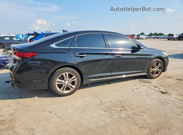 5NPE34AF8KH796820 2019 HYUNDAI SONATA Black Trasero derecho