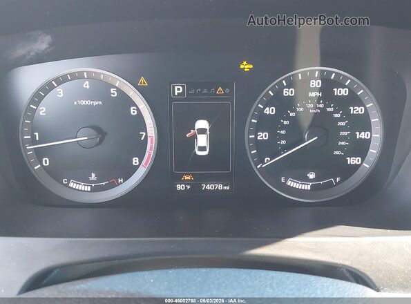 5NPE34AF9GH355690 2016 HYUNDAI SONATA White უკანა სავარძლების ხედი