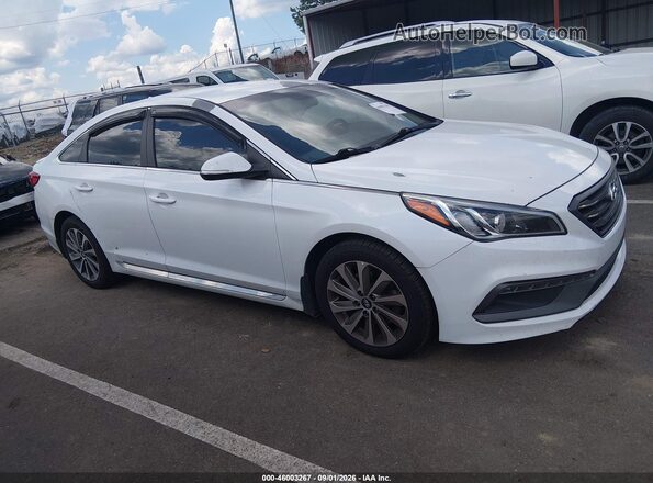 5NPE34AF9HH512913 2017 HYUNDAI SONATA White Սալոնի հետևի տեսք