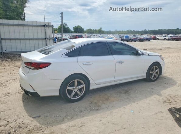 5NPE34AF9JH640462 2018 HYUNDAI SONATA Белый Задняя правая четверть