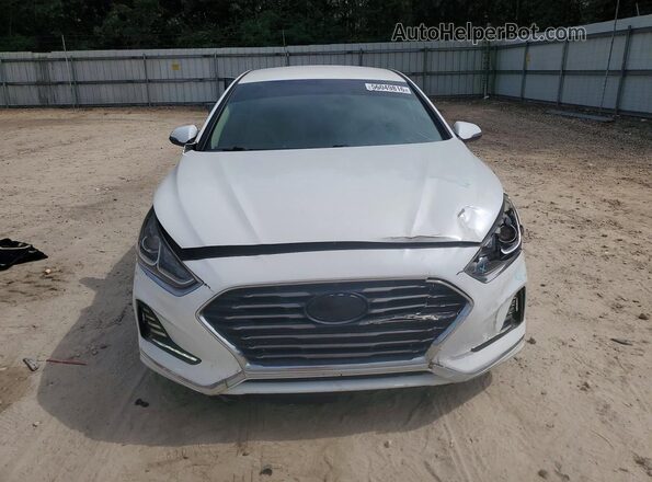 5NPE34AF9JH640462 2018 HYUNDAI SONATA Белый Вид спереди