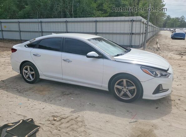 5NPE34AF9JH640462 2018 HYUNDAI SONATA Белый Передняя правая четверть