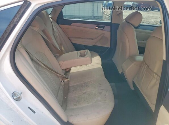 5NPE34AF9JH640462 2018 HYUNDAI SONATA Белый Вид задних сидений
