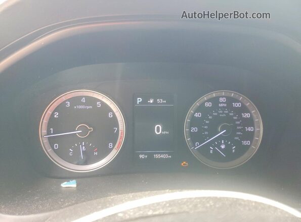 5NPE34AF9JH640462 2018 HYUNDAI SONATA Белый Вид щитка приборов