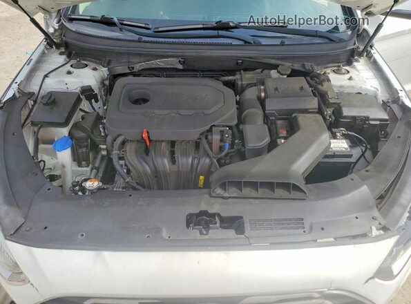 5NPE34AF9JH640462 2018 HYUNDAI SONATA Белый Вид задней части салона