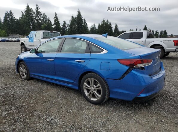 5NPE34AF9KH780187 2019 HYUNDAI SONATA Синий Задняя левая четверть