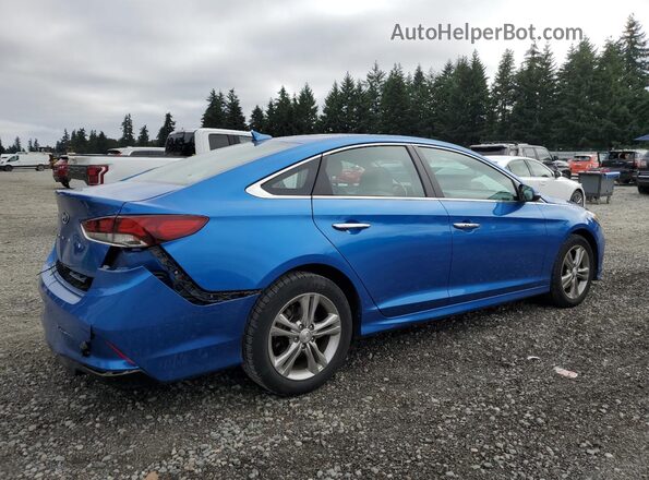 5NPE34AF9KH780187 2019 HYUNDAI SONATA Синий Задняя правая четверть