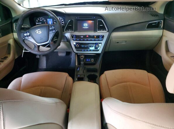 5NPE34AFXGH300729 2016 HYUNDAI SONATA Черный Вид панели приборов