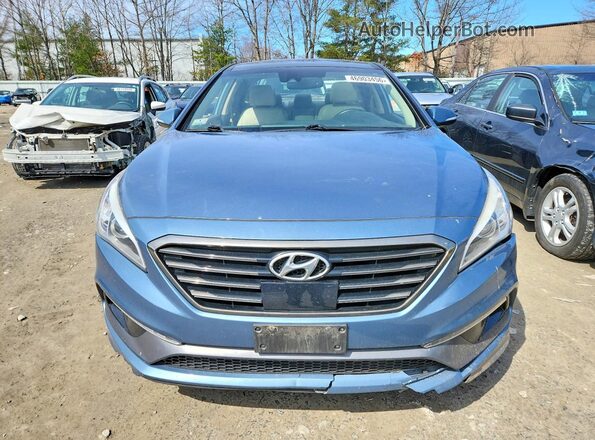5NPE34AFXGH302416 2016 HYUNDAI SONATA Blue Դիմացի տեսք